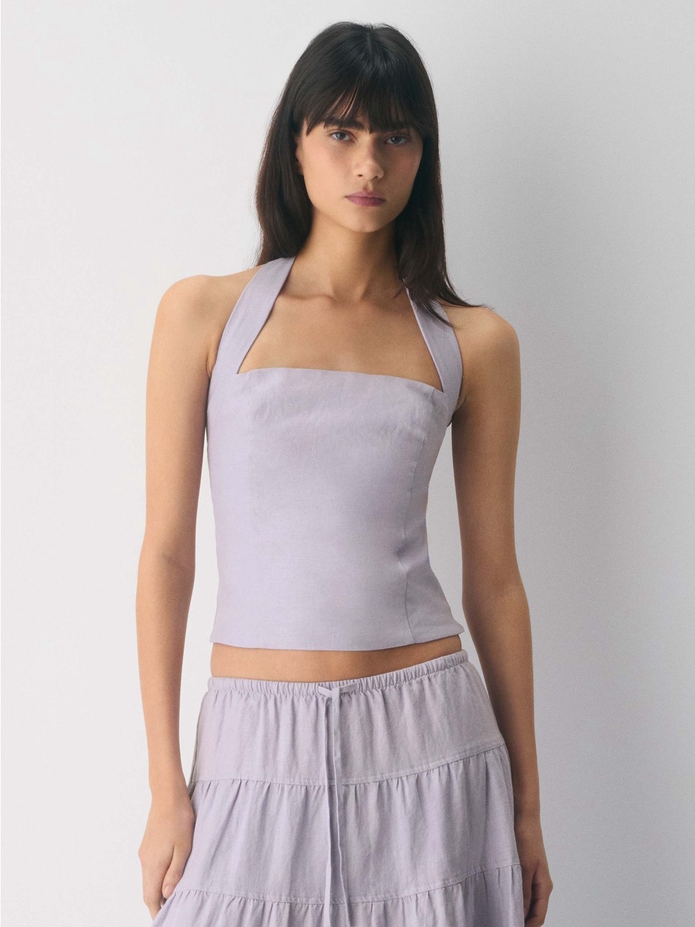 nwot Wilfred Whisper halter top crepette lilac M